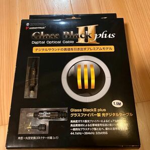 光デジタルケーブル　AUDIOTRAK Glass Black2plus 1.5m 【角型⇔角型】