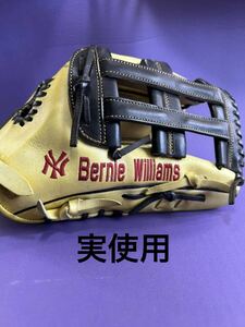  долгосрочный missing number! New York Yankees Bernie Williams реальное использование перчатка бейсбол главный . low кольцо acid chi low вне . рука Rawlings перчатка большой .