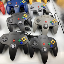 Nintendo 64 任天堂 コントローラー ブロス 12個 NUS-005 まとめ セット ミッドナイトブルー ジャンク ニンテンドー N64 Controller ##424_画像4