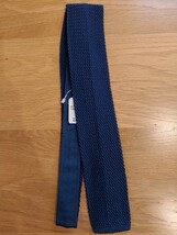 イタリア製 PYLOOT シルクニットタイ NAVY ネイビー_画像2