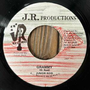 ★1994！CORDUROY riddim！ド渋のラガマフィン・ネタ！【Junior Reid - Grammy】7inch J.R. Productions JA
