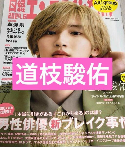 日経エンタテイメント！６月号　切り抜き　道枝駿佑