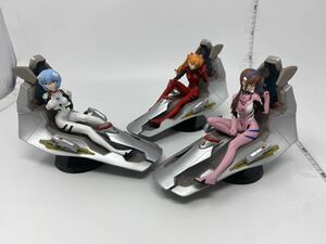 中古　エヴァンゲリオン新劇場版 プレミアムフィギュア シート・オブ・ザ・ソウル　アスカ　レイ　マリ　3種セット　現状品