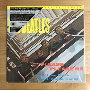 【新品未開封 SEALED! 三角ステッカー帯 MOBILE FIDELITY】 THE BEATLES / PLEASE PLEASE ME (MFSL1-101) 検 ザ・ビートルズ JAPAN OBI