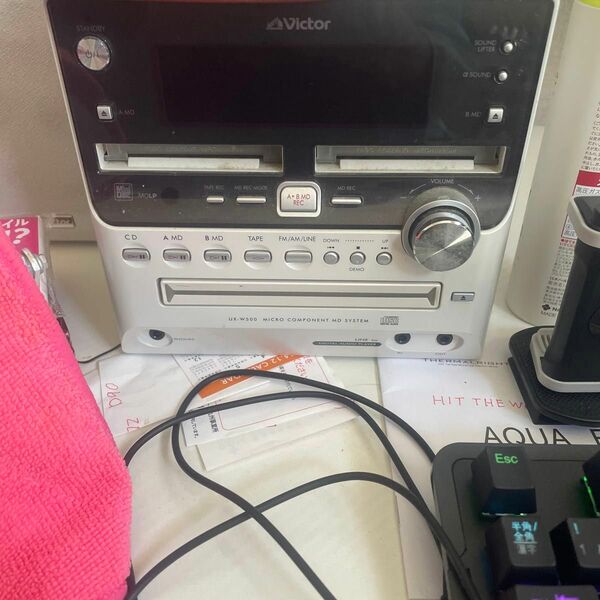 システムコンポ CD MD カセットテープ　ラジオ オーディオ
