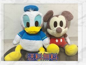 ☆ディズニー キャラクター ぬいぐるみ セット Disney ミッキーマウス ドナルド タグ付きBIG