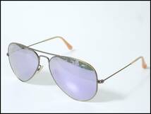 ＜本物 Ray Ban レイバン サングラス アビエーター AVIATOR LARGE METAL ミラーレンズ RB3025＞7.26.3　☆定形外290円☆_画像1