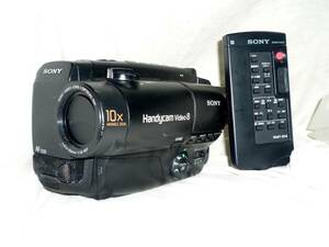 ソニー 8ミリビデオカメラ CCD-TR250(バッテリー、リモコン付)難あり動作品