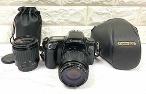 CANON キヤノン EOS 1000QD フィルムカメラ Canon EF 35-80mm 1:4-5.6 80-200mm 1:4.5-5.6 レンズ２本 動作未確認 fah 5J002A