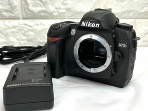 NIKON ニコン D70S 通電確認 デジタルカメラ 中古 バッテリー付 fah 5J019K