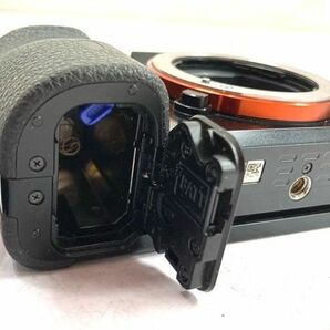 SONY ソニー α 7R ILCE-7Rミラーレス一眼 カメラ+75-300mm f/4.5-5.6 MACRO ズームレンズ レンズフード付 動作未確認 fah 5A019の画像9