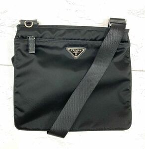 PRADA プラダ ショルダーバッグ ブラック 三角ロゴ 黒 マチ無し fah 5A031/150