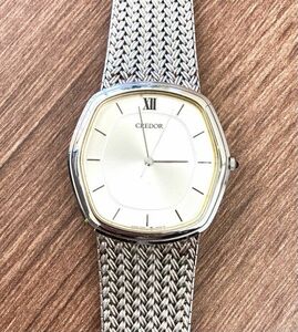 セイコー クレドール SEIKO CREDOR 7771-5040 シルバーカラー クォーツ 稼働品 動作品 腕時計 fah 5H608A