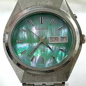 ORIENT オリエント TE429-27440 自動巻き メンズ デイデイト クロノエース シェル文字盤 腕時計 fah 5H619Kの画像5