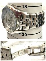 EMPORIO ARMANI エンポリオアルマーニ AR-1702 クロノグラフ クォーツ メンズ 腕時計 fah 5H622A_画像10