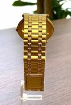 GUCCI グッチ メンズ 腕時計 9200M クォーツ デイト ゴールドカラー 電池交換済 fah 5A038_画像4