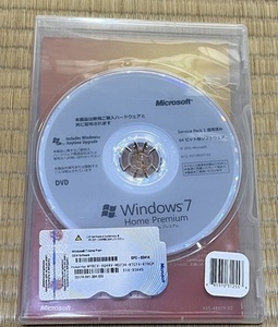 Microsoft Windows7 Home Premium (DSP/OEM) 日本語版 64bit