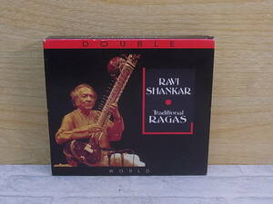 ◎M/134●音楽CD☆ラヴィ・シャンカル Ravi Shankar☆TRADITIONAL.RAGAS☆2枚組☆中古品