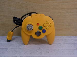 *M/158* Hori HORI* Horipad Mini 64* yellow * Nintendo 64 for controller * operation unknown * Junk 