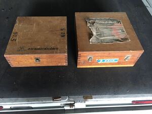 刃物/カッター用 木箱 2個セット　木工機械等