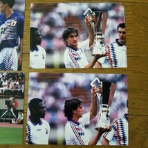 1994年 キリンカップ サッカー 日本代表VSフランス ダヴィド・ジノラ ルグエン 生写真 4枚 (検) 三浦知良 カントナ panini サインなし _画像3