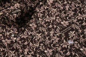S20■バーバリー ブラックレーベル 総柄 長袖 シャツ (2) 黒