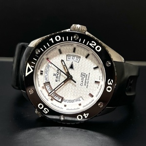 1円～ EDOX エドックス クラスワン 83002 デイデイト 自動巻き 腕時計