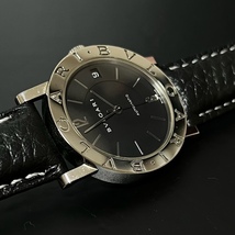 1円～ 美品 精度良好 BVLGARI ブルガリ BB33SL 自動巻き AT 黒文字盤 腕時計_画像5