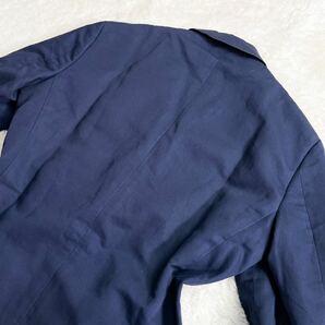 美品 リネンブレンド Brooks Brothers 1818 ブルックスブラザーズ 175 メンズ アンコンジャケット サマーテーラード ネイビー 紺 麻 milanoの画像8
