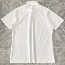 近年モデル PEARLY GATES パーリーゲイツ 半袖 ポロシャツ ストレッチ 吸水速乾 メンズ 5 (L) 白 ホワイト アーチロゴ ゴルフウェア C449_画像3