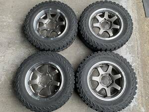 ジムニー用(JB64 JB74 JB23 JA11系) 4本セット　MUD-SR7 16インチ×5.5J-20 ガンメタリック×TOYO OPEN COUNTRY M/T-R 195R16C