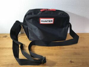 5-165 HUNTER Hunter shoulder bag bag bag diagonal .. black black shoulder man and woman use 