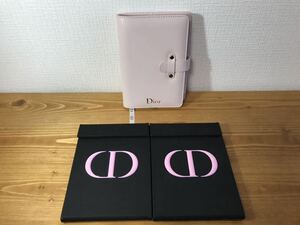 ●5-192 Christian Dior クリスチャン ディオール DIOR ノート メモ帳 鏡 ミラー おまとめ セット ノベルティ ピンク ブラック