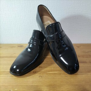 4-238 Christian Dior クリスチャン ディオール 革靴 靴 レザーシューズ シューズ ドレスシューズ 黒 シューズキーパー付き