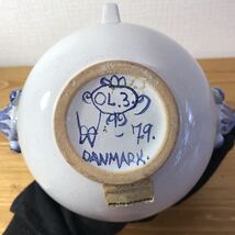 5-146 Bjorn Wiinblad ビヨン ヴィンブラッド 花瓶 3口 フラワーベース デンマーク 花器 アンティーク レトロ インテリア 置物 _画像9