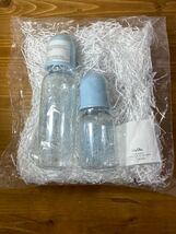 5-12 baby Dior ベビーディオール 哺乳瓶 250ml 130ml セット ブルー 青 モノグラム 未開封 未使用_画像1