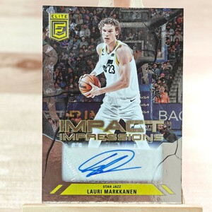 ラウリ・マルカネン 2023-24 Panini Donruss Elite Lauri Markkanen Impact Impressions Auto 直筆サインカード ユタ・ジャズ