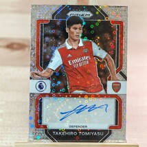 冨安健洋 2022-23 Panini Prizm EPL Takehiro Tomiyasu Breakaway Auto Arsenal 直筆サインカード_画像1