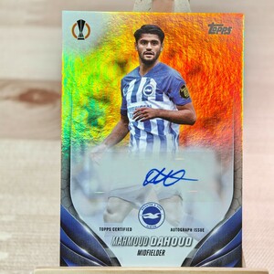 マフムド・ダフード 2023-24 Topps UEFA Club Competitions Mahmoud Dahoud Auto Brighton 直筆サインカード