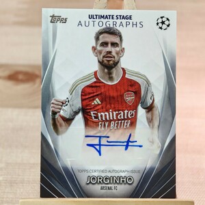 ジョルジーニョ 2023-24 Topps UEFA Club Competitions Ultimate Stage Jorginho Auto Arsenal 直筆サインカード