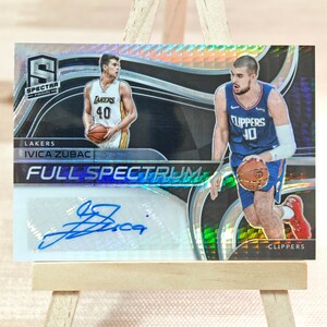 10枚限定 イビツァ・ズバッツ 2020-21 Panini Spectra Full Spectrum Signatures 02/10 Ivica Zubac 直筆サインカード