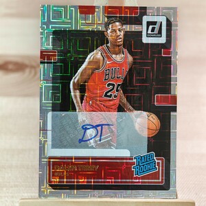 デイレン・テリー 2022-23 Panini Donruss Rated Rookie Dalen Terry Auto 直筆サインカード シカゴ・ブルズ