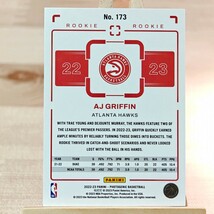 75枚限定 AJ・グリフィン 2022-23 Panini Photogenic AJ Griffin Cracked Ice 68/75 アトランタ・ホークス_画像2