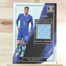 49枚限定 カイ・ハフェルツ 2022-23 Panini Impeccable EPL Jersey Patch 21/49 Kai Havertz Chelsea ジャージカード_画像1