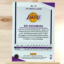 75枚限定 八村塁 2023-24 Panini Donruss Elite Rui Hachimura 34/75 Lakers_画像2