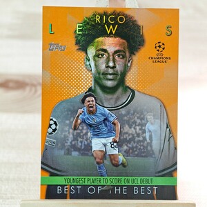 25枚限定 リコ・ルイス 2023-24 Topps UEFA Club Competitions Beat Of The Best Rico Lewis Manchester City 23/25 インサート