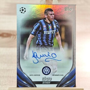 ルッシオ 2023-24 Topps UEFA Club Competitions Lucio Auto インテル 直筆サインカード