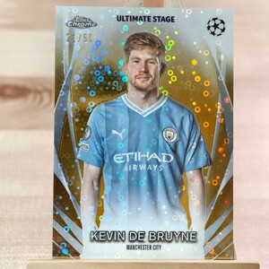 50枚限定 ケヴィン・デ・ブライネ 2023-24 Topps Chrome UEFA Club Competition Kevin De Bruyne Ultimate Stage Manchester City 21/50