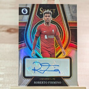 ロベルト・フィルミーノ 2022-23 Panini Select Premier League Roberto Firmino Auto Liverpool 直筆サインカード