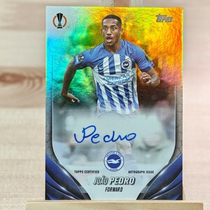 ジョアン・ペドロ 2023-24 Topps UEFA Club Competitions Joao Pedro Auto Brighton 直筆サインカード